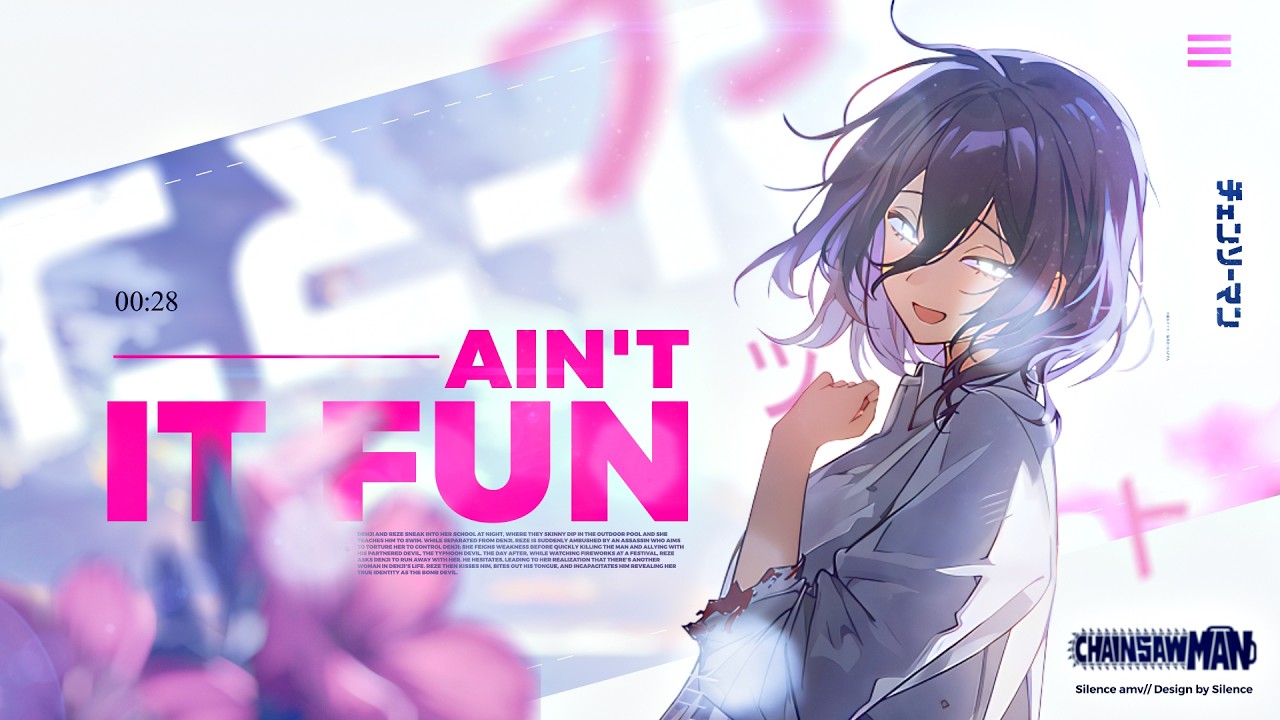 Chainsaw Man💔 Reze | Ain't It Fun [AMV/Edit] 4K