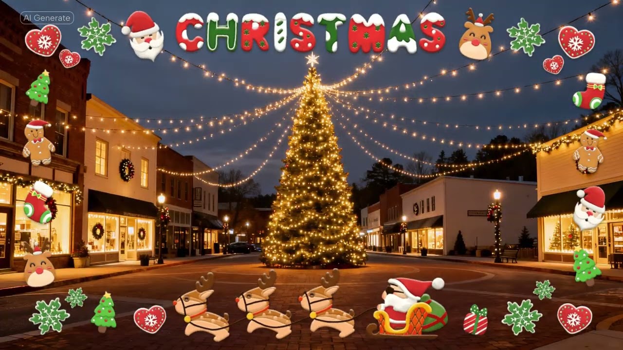 Christmas in a Small Town | Christmas · Country Music · AI Music | ProjectMusicStorm