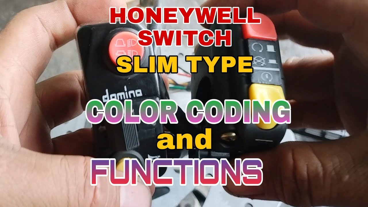 Domino Honneywell Switch Slim Type Color Coding and Functions. Alamin