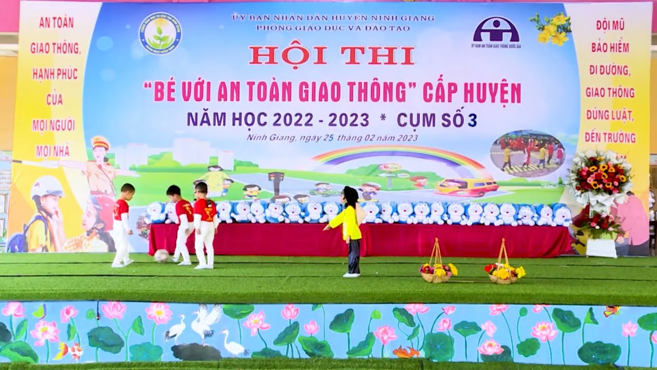 Tiểu Phẩm An Toàn Giao Thông Là Hạnh Phúc Của Mọi Nhà -  Các Diễn Viên Nhí -Trường Mầm Non Tân Hương