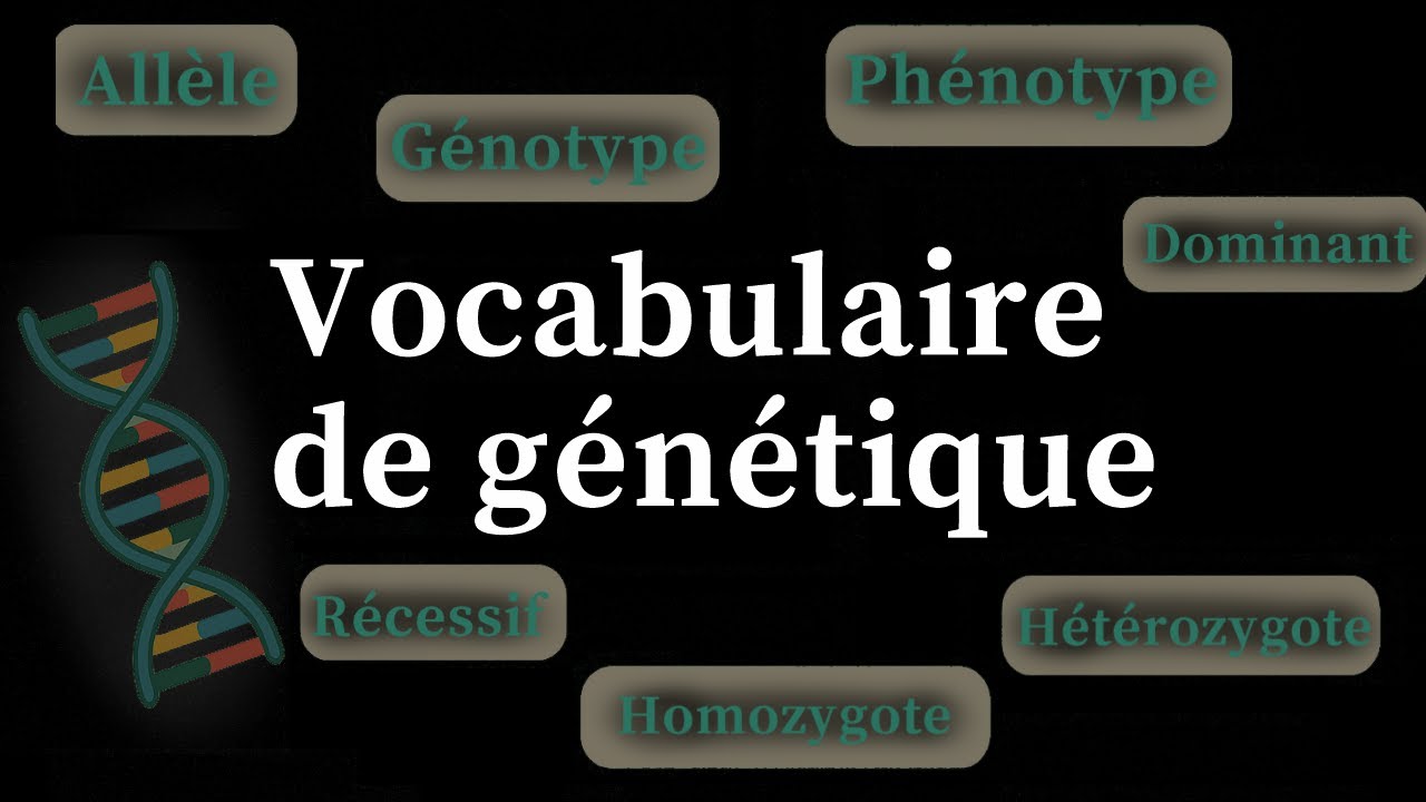 Vocabulaire de génétique
