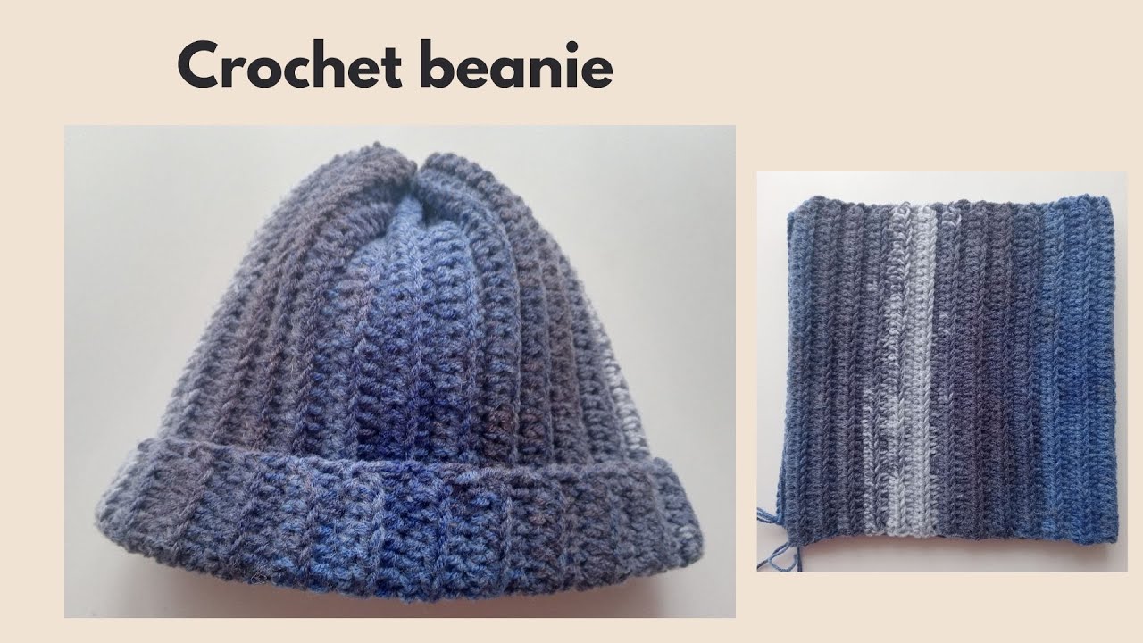 Easy crochet beanie - tutorial for beginners