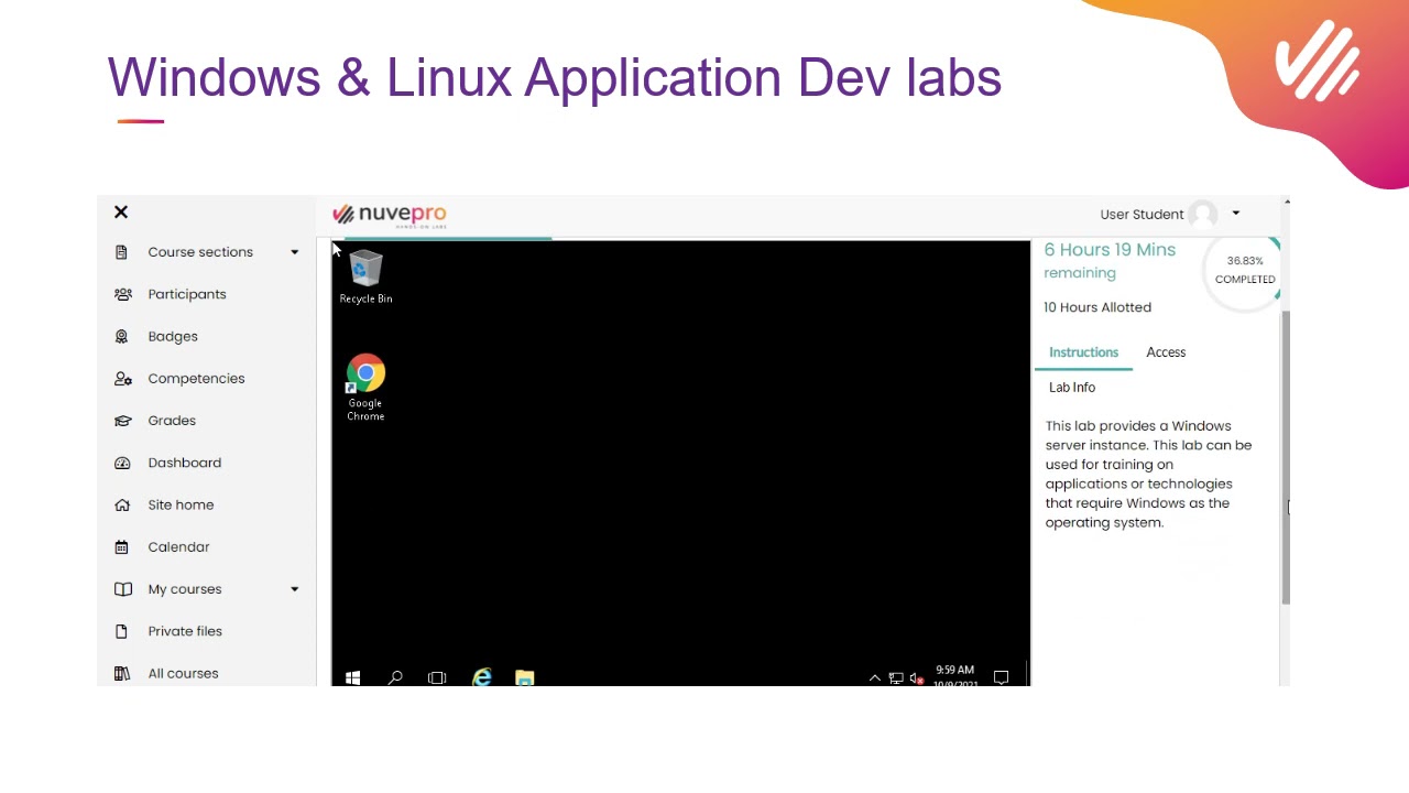 Nuvepro Windows & Linux App Dev Labs