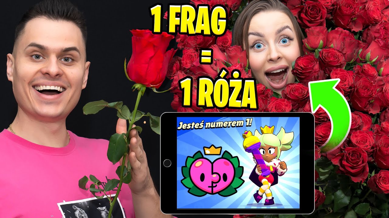 🌹 DOSTAJE RÓŻE ZA KAŻDEGO KILLA! 🌹 CHALLENGE Z DŻEJDŻEJKĄ W BRAWL STARS