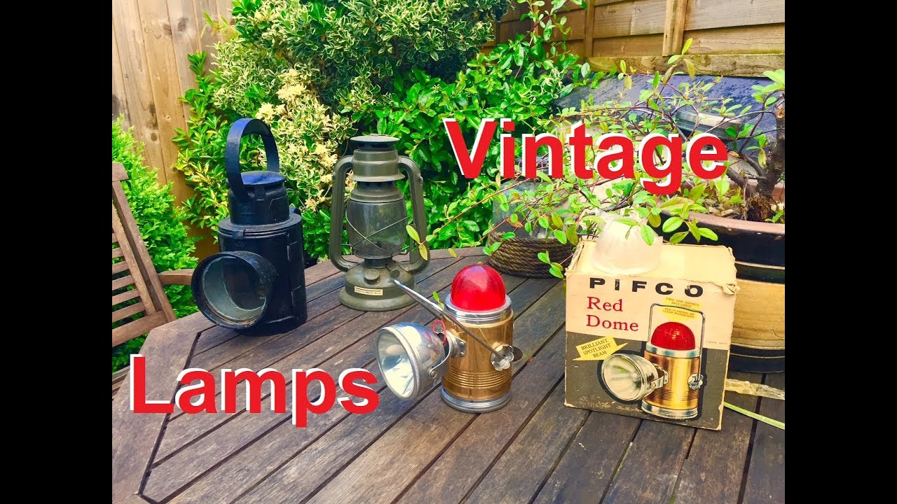 DuB-EnG: Antique Lamps Old Train Lanterns Vintage Pifco Torch Flashlight Russell Hobbs Railway Lamp