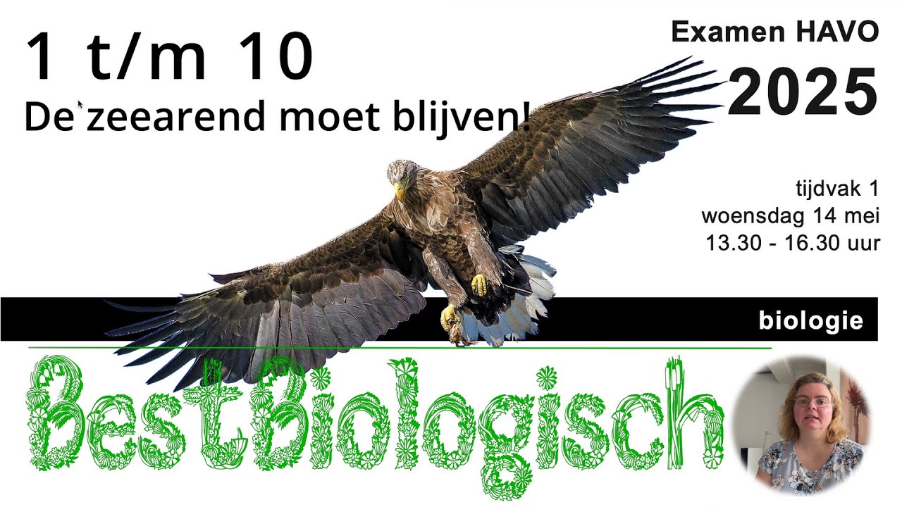 Biologie examen HAVO 2025 1e tijdvak vraag 1 t/m 10