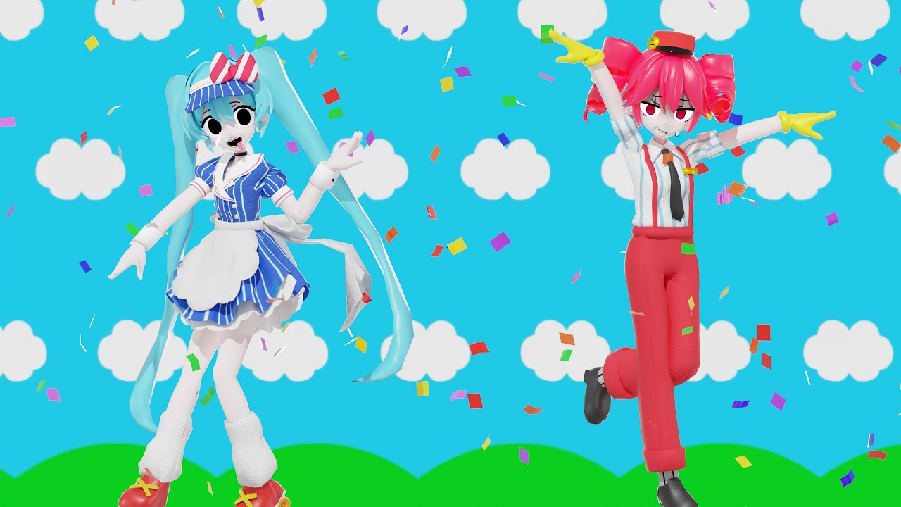 Mesmerizer / メズマライザ MMD (Ver.2) - Blender Cycles 4K 60FPS #mmd #vocaloid #blender #hatsunemiku #初音ミク