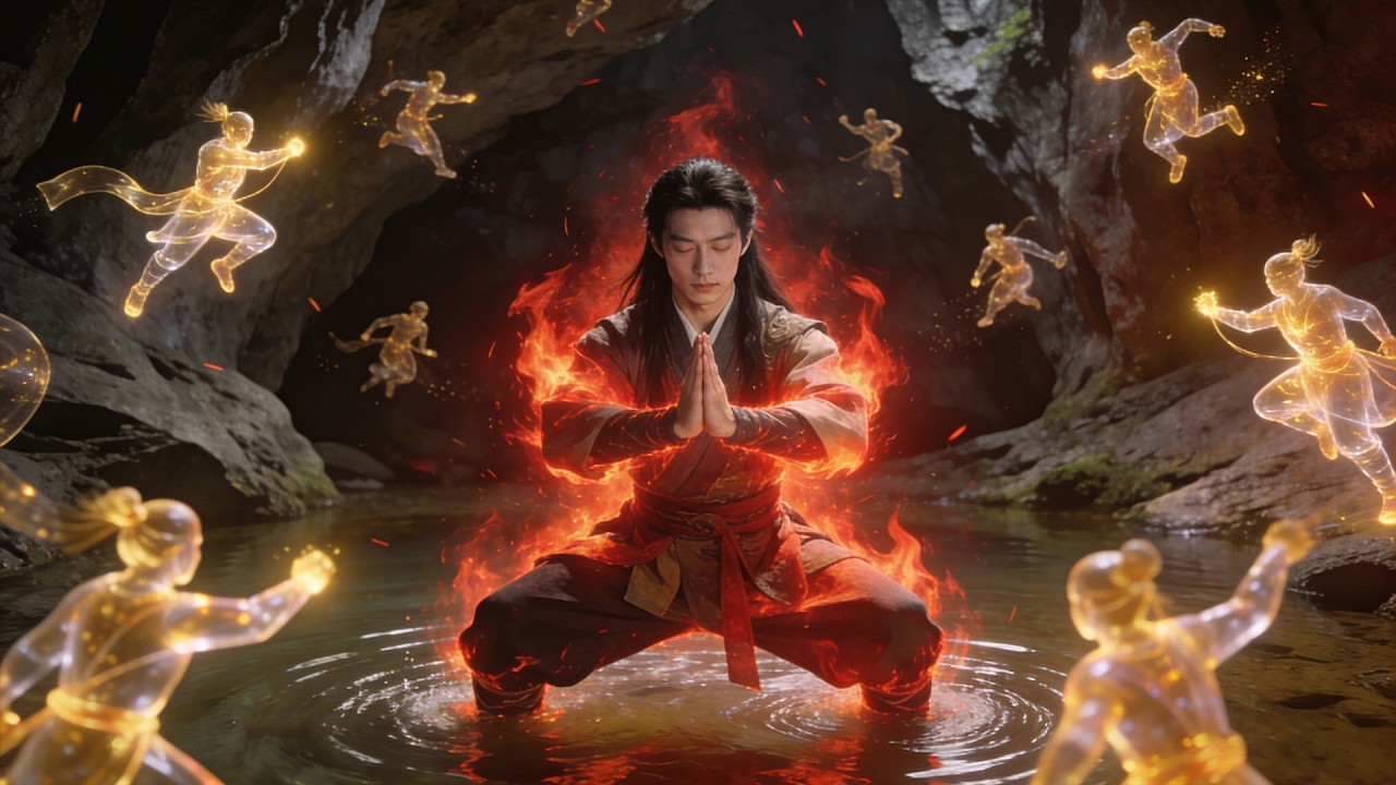 動作電影：男子不慎掉落懸崖獲得武林秘籍習得絕世武藝！#功夫 #動作