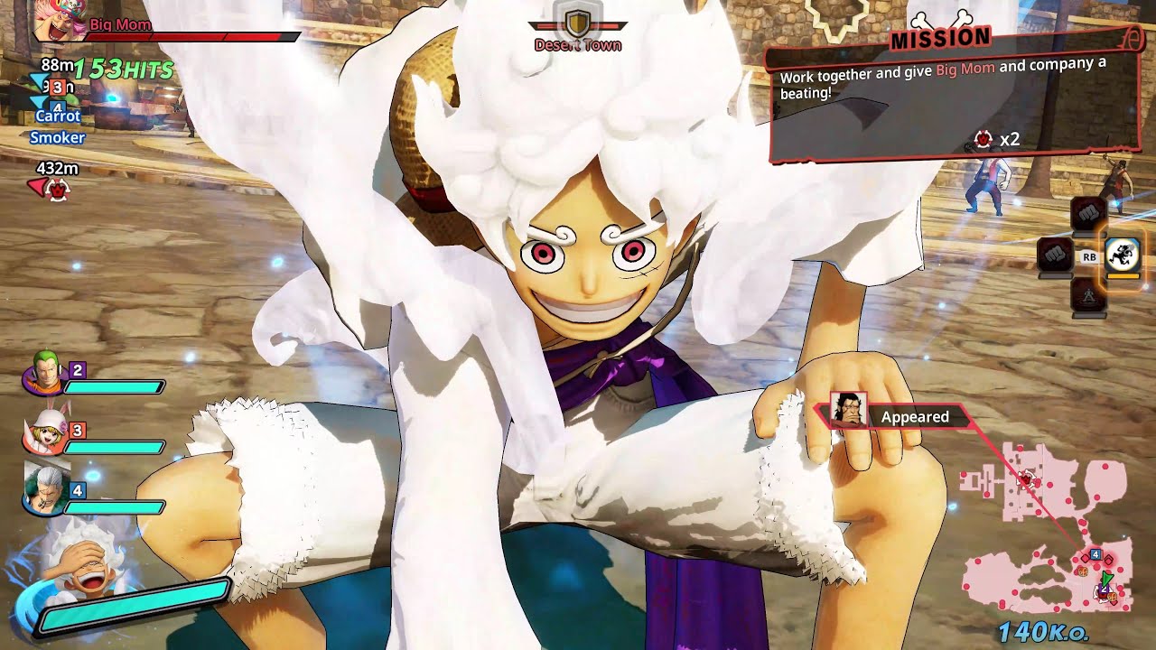 Gear 5 Luffy is Crazy! Max Level Gameplay | One Piece Pirate Warriors 4! DLC Season 2