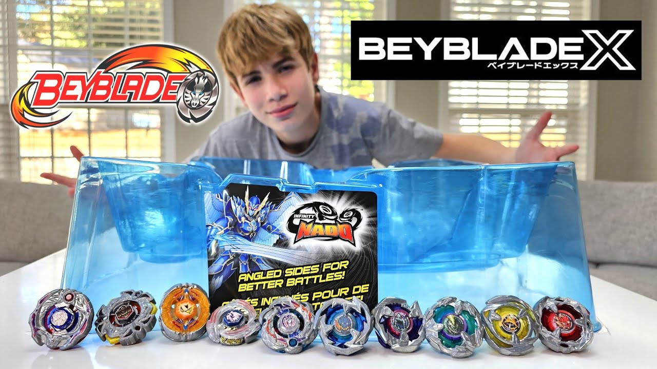 BEYBLADE METAL FIGHT (FUSION) vs. BEYBLADE X in the INFINITY NADO Stadium - These Battles are SICK!