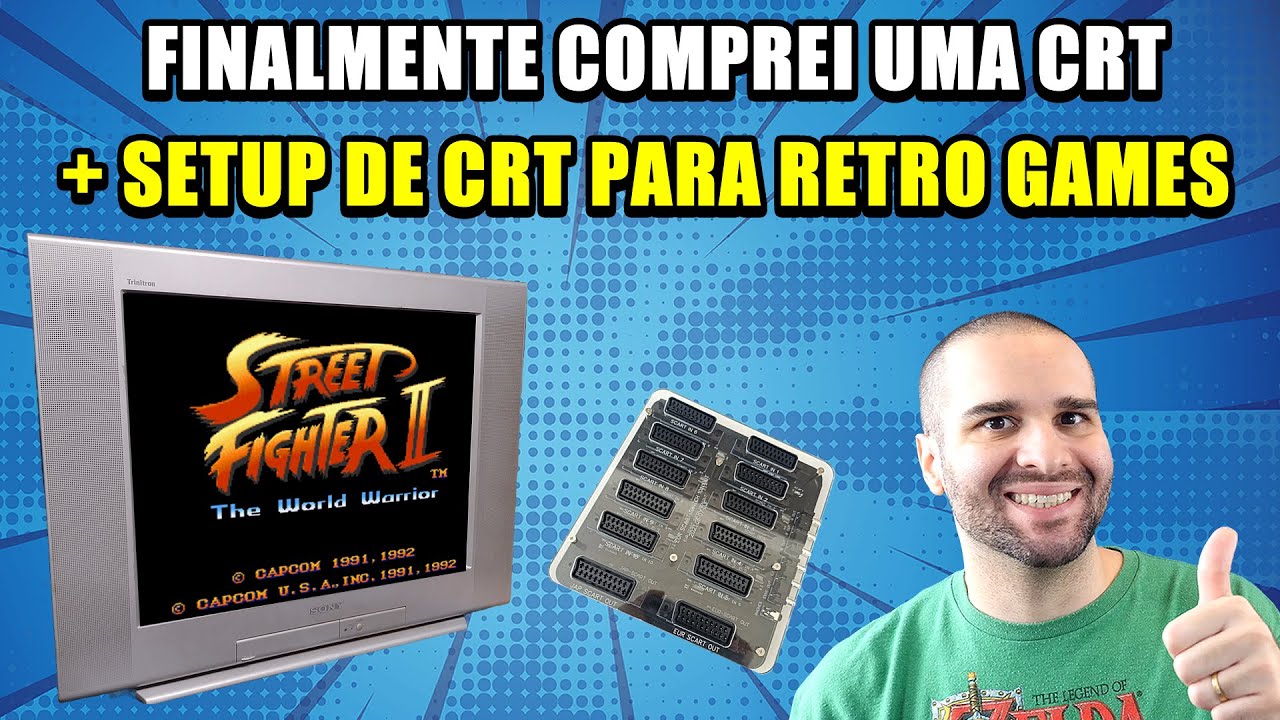 Finalmente Comprei Uma TV CRT + SETUP RGB Na CRT Para Retro Games