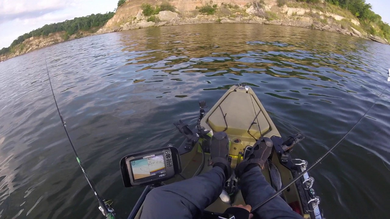 Kayak Fishing for Lake Texoma Stripers
