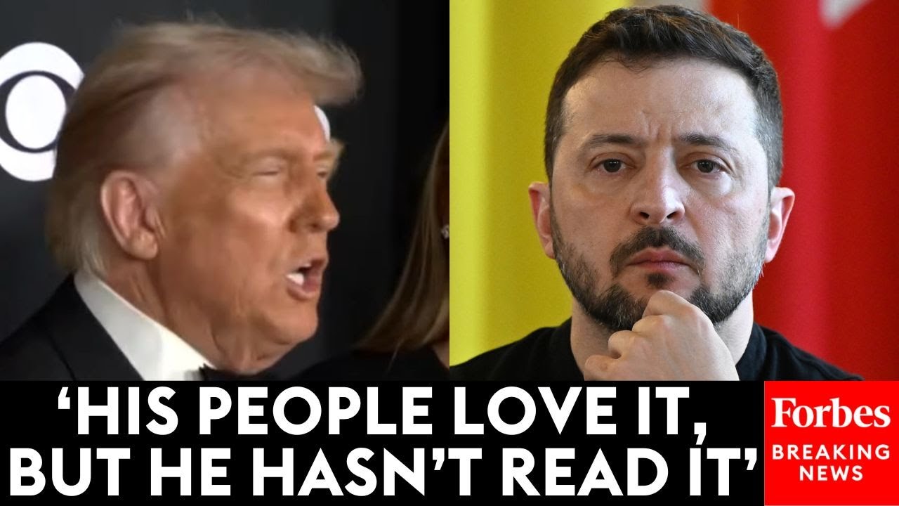 Trump: 'I'm A Little Bit Disappointed That President Zelensky Hasn't Yet Read' Peace Plan Proposal
