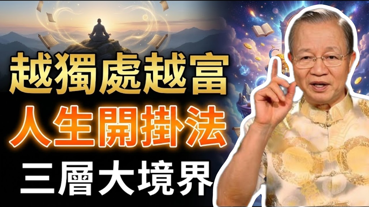 越獨處，越富有？掌握這三層境界，讓你的人生自動開掛。#曾仕強 #易經 #人生智慧 #命理 #國學 #正能量 #獨處 #修行 #天命 #華蓋星