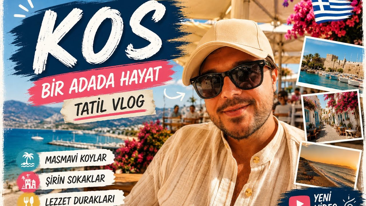 KOS TATİL İÇİN UYGUN BİR YER Mİ ? ARABA İLE SAHİL TURU 