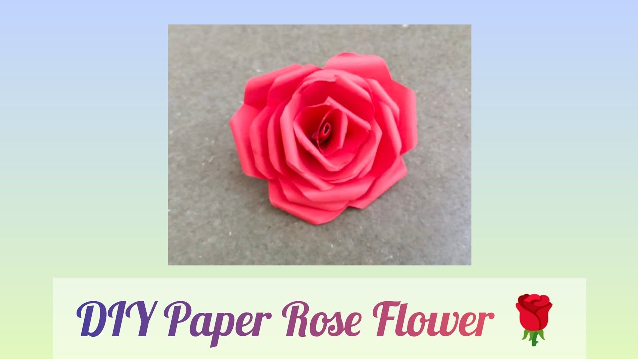 How to Make Paper Rose Easy 🌹 | Beautiful DIY Paper Rose Flower | Paper Flower Making#papercraft