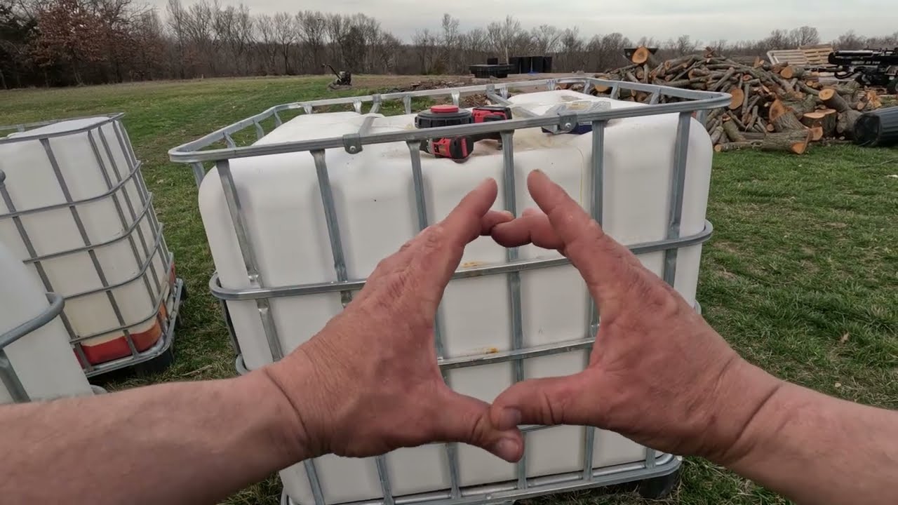 Disassembling IBC Tote Cages for my Firewood Storage