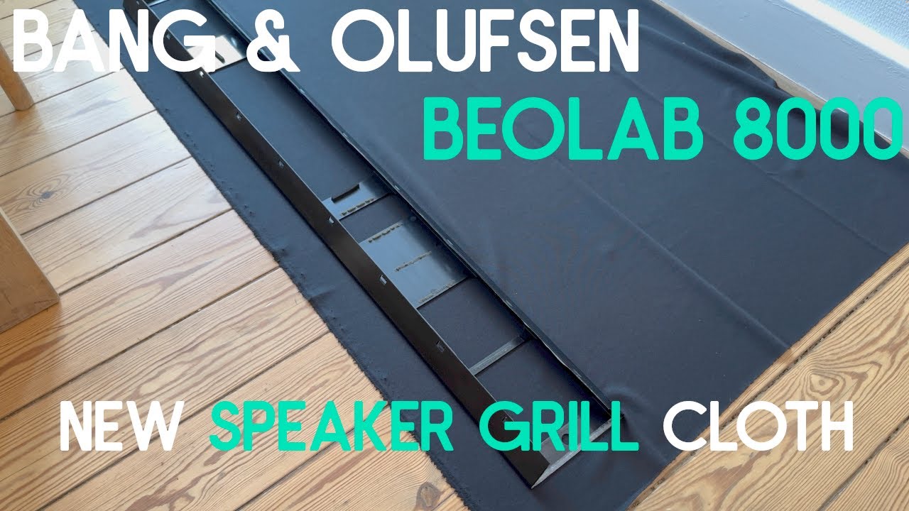Руководство по замене тканевой решетки динамика Bang & Olufsen Beolab 8000