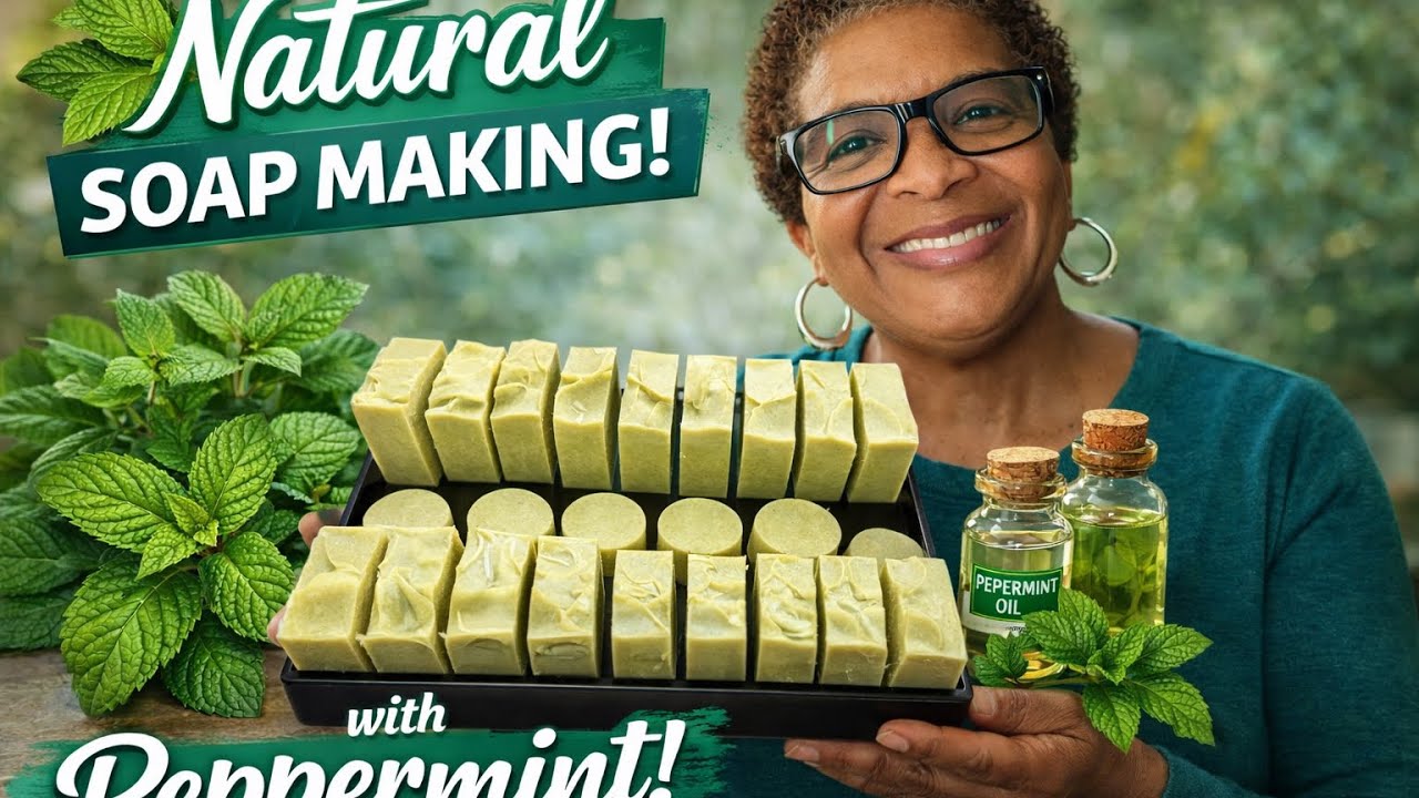 #soapmaking smallbusiness #peppermintessentialoil #soap #handmadesoap