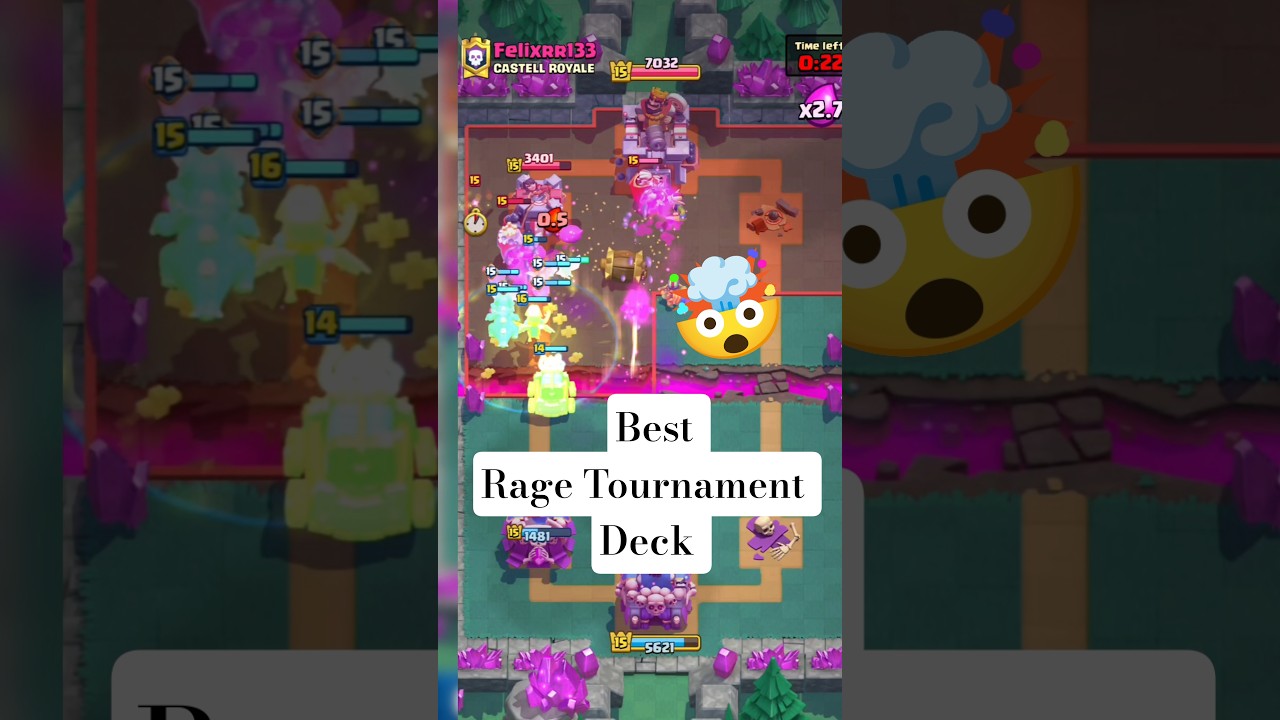 Best Rage Tournament Deck | Clash Royale | #shorts #viralvideo #clashroyale