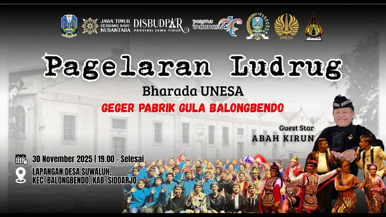 PAGELARAN LUDRUG &ndash; BHARADA UNESA 🔥LAKON :  &ldquo;Geger Pabrik Gula Balongbendo&rdquo;