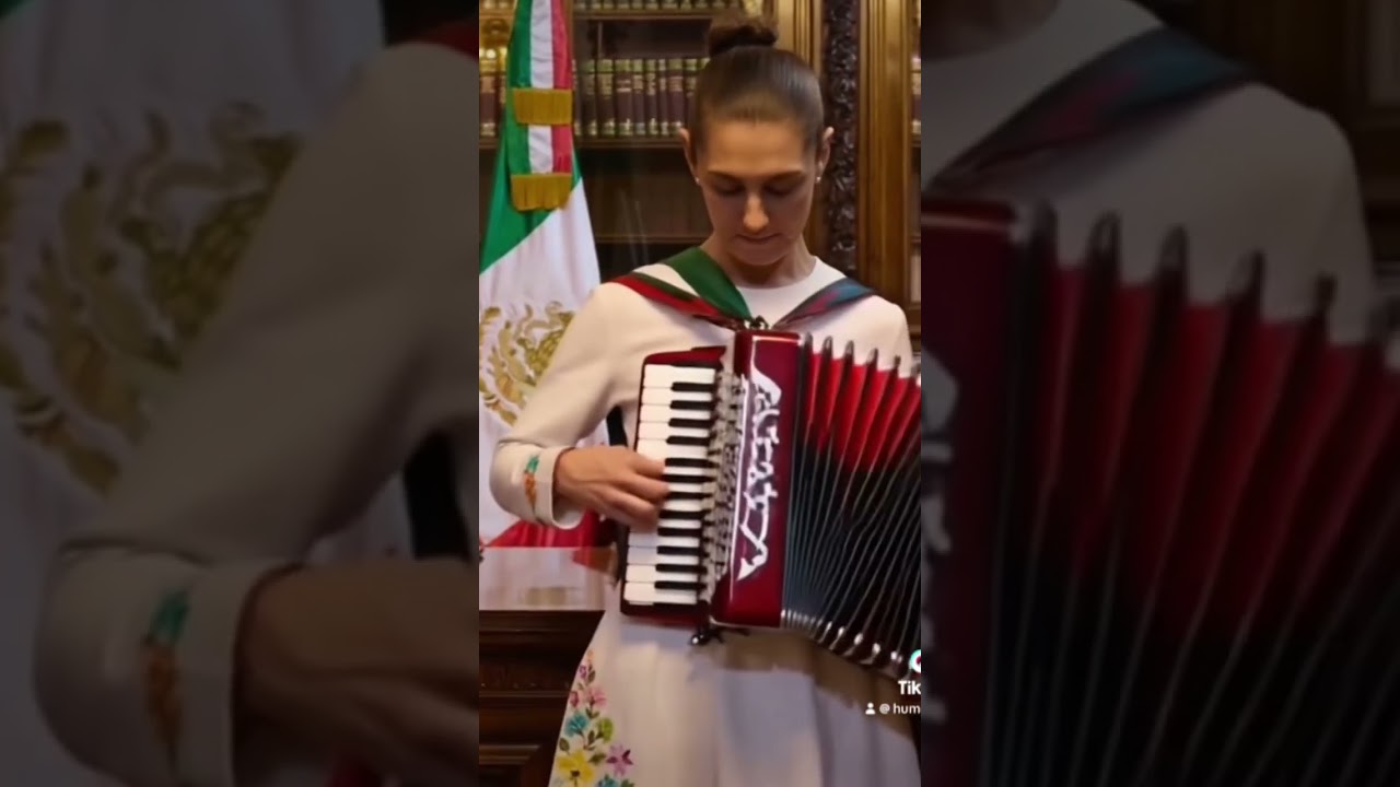 Puros corridos 😛 #corridos #ai #claudiasheinbaum #mexico #acordeon