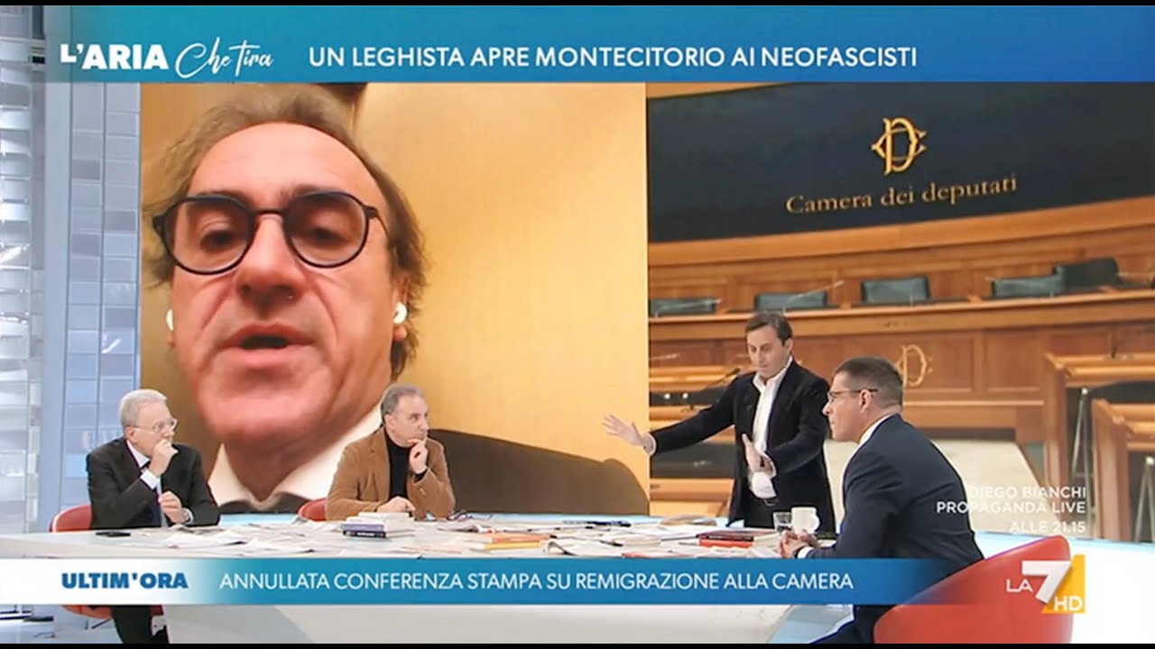 Capezzone cita Hannoun, Bonelli non risponde e se ne va. Panico in studio… | L'Aria che tira