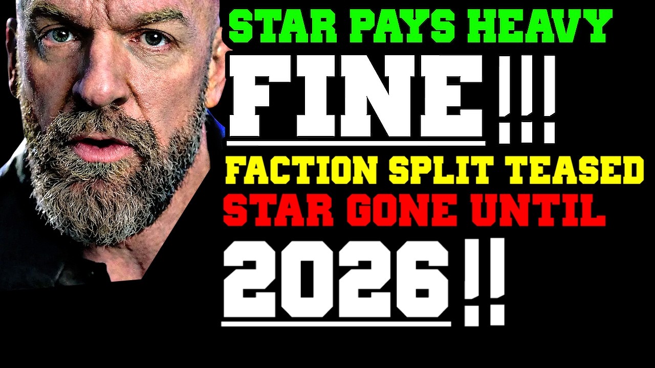 WWE News! WWE Star Slapped With HEAVY Fine! Wrestler OUT Until 2026 Tensions In WWE Faction Teased!