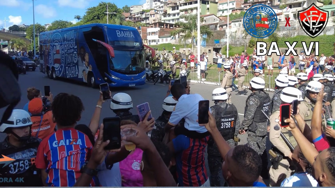 TORCIDA DO BAHIA AO REDOR DA ARENA FONTE NOVA | FINAL DO BAIANO BAHIA X VITÓRIA