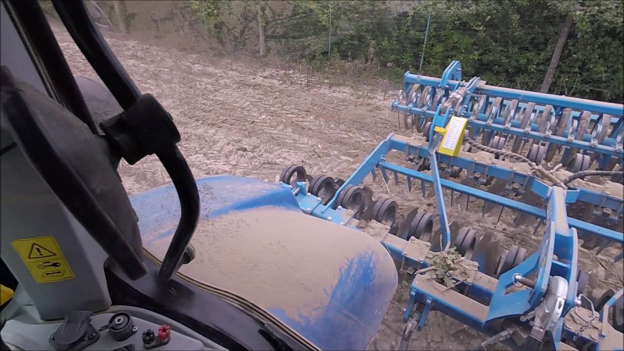 New Holland T7.170/Disques Roll Cut 3m50+Cab view  (Version longue)