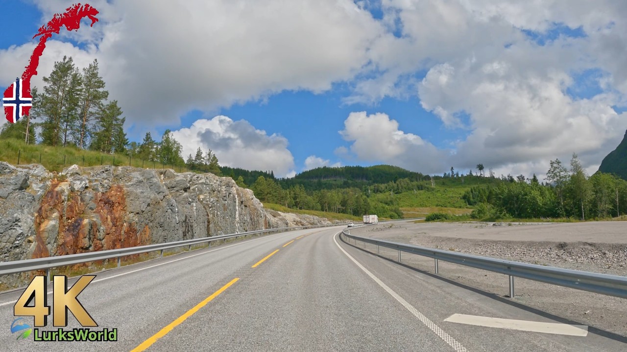 Scenic Drive in Norway -  Sjøholt To Åndalsnes - 4K60
