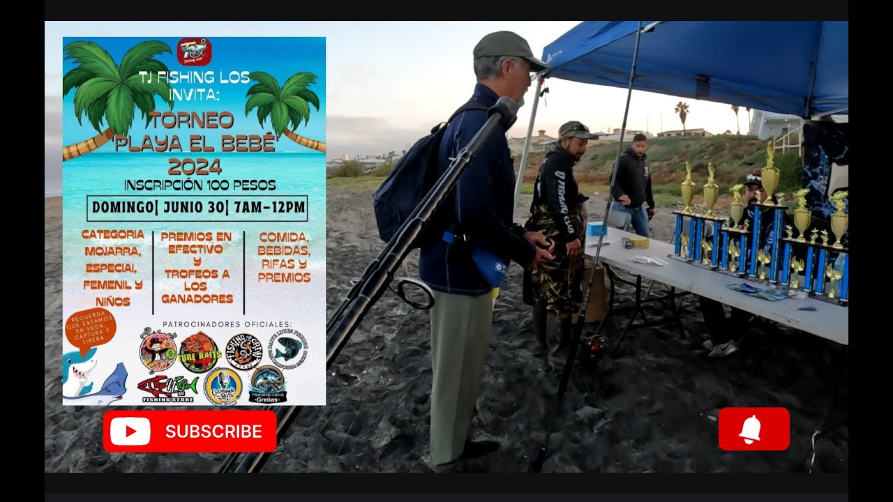 torneo de #pesca PLAYA EL BEBE #fishing