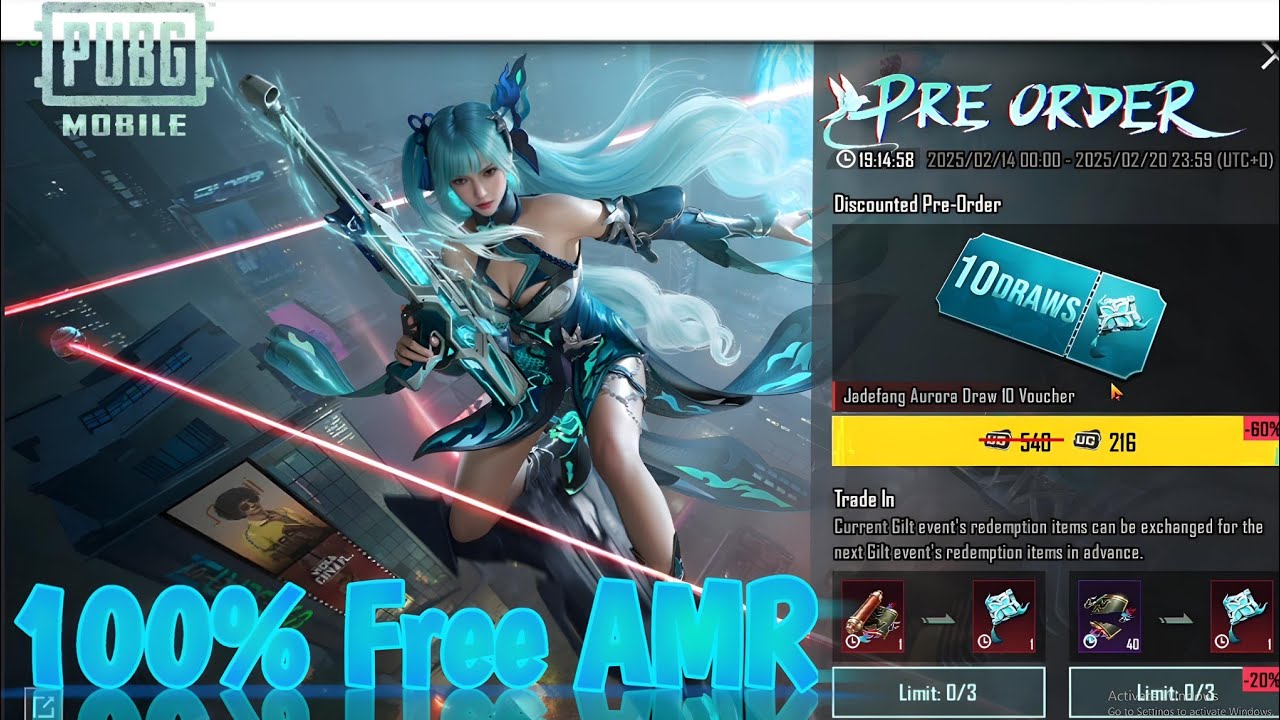 🚀 FREE UPGRADED AMR PRE-ORDER EVENT IS LIVE! | HOW TO CONVERT M416 GEMS TO AMR GEMS FOR FREE!