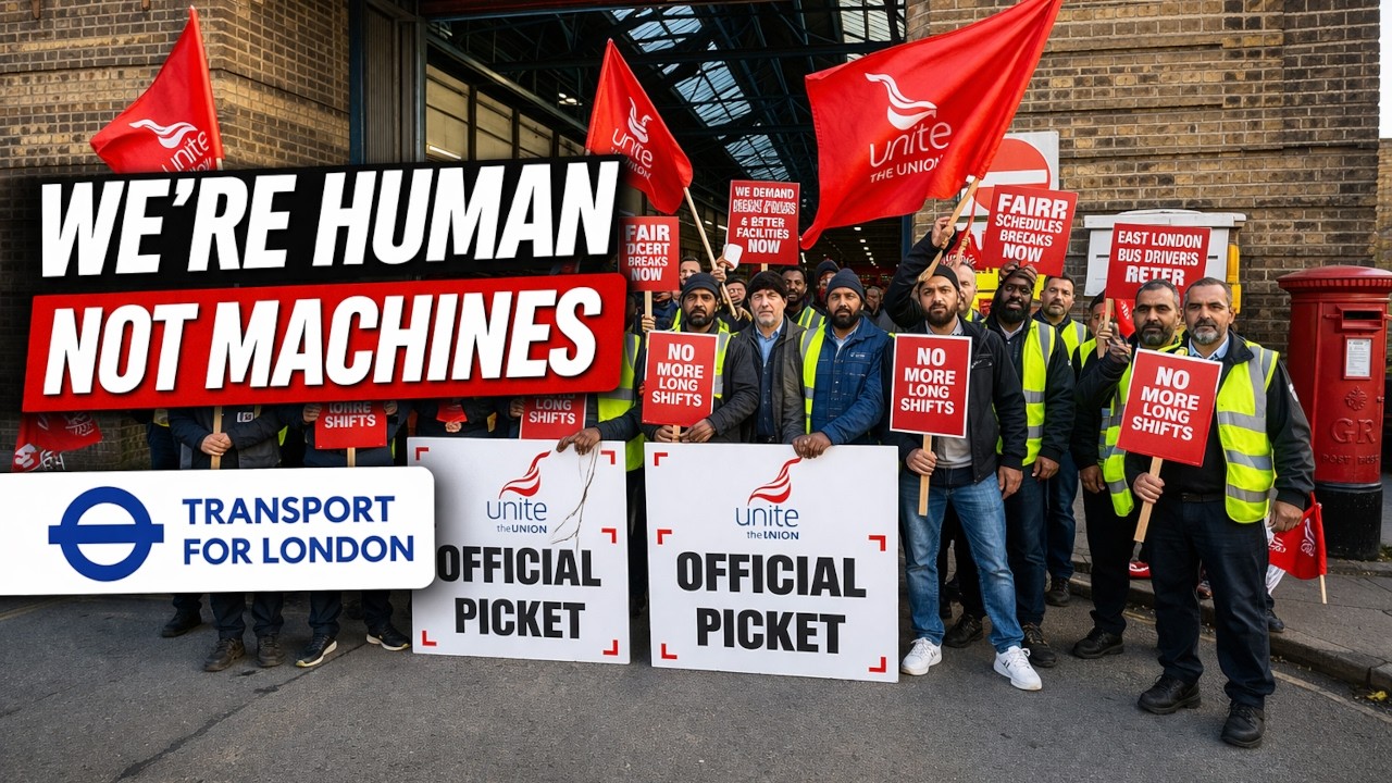 &ldquo;We&rsquo;re Human, Not Machines&rdquo; London Bus Drivers Speak Out During Strike