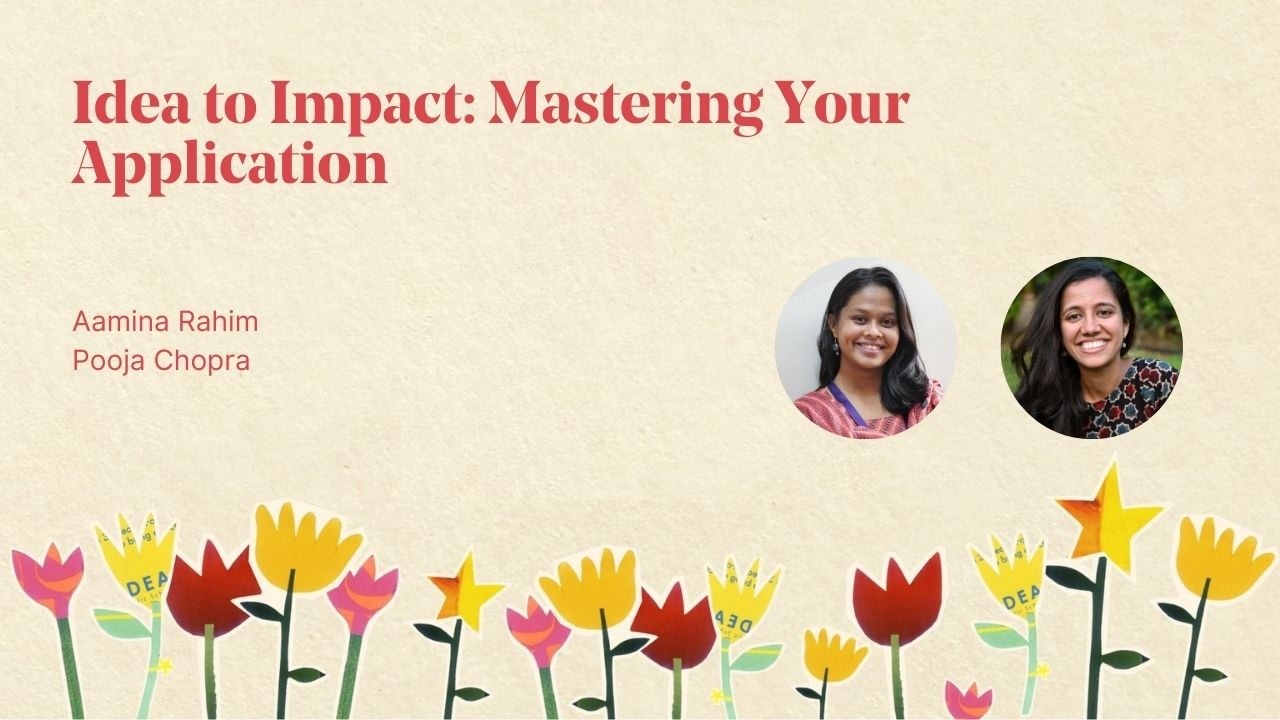 From Idea to Impact: Mastering Your Application