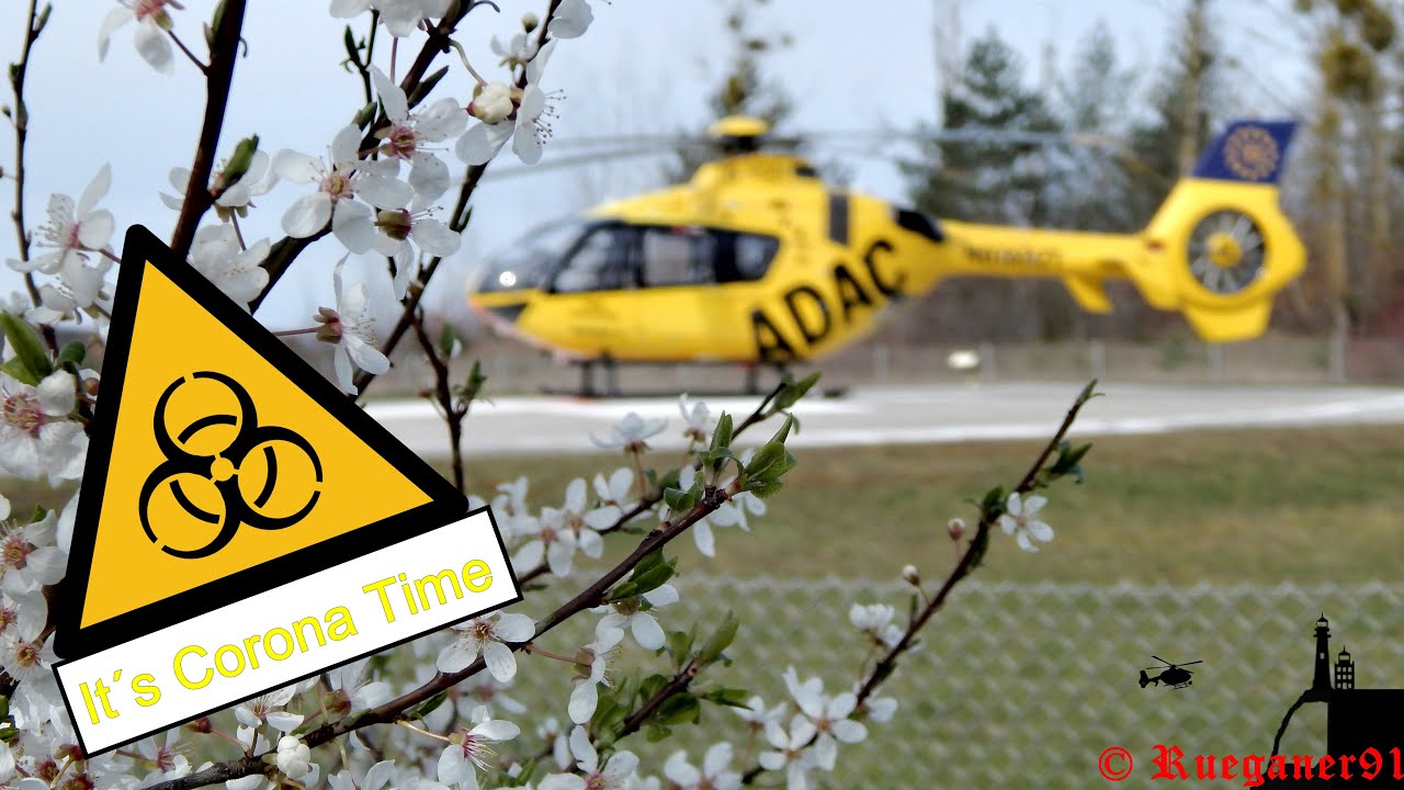 [HD] Christoph 48 DHOPI , Eurocopter 135 , Landung und Start am Klinikum