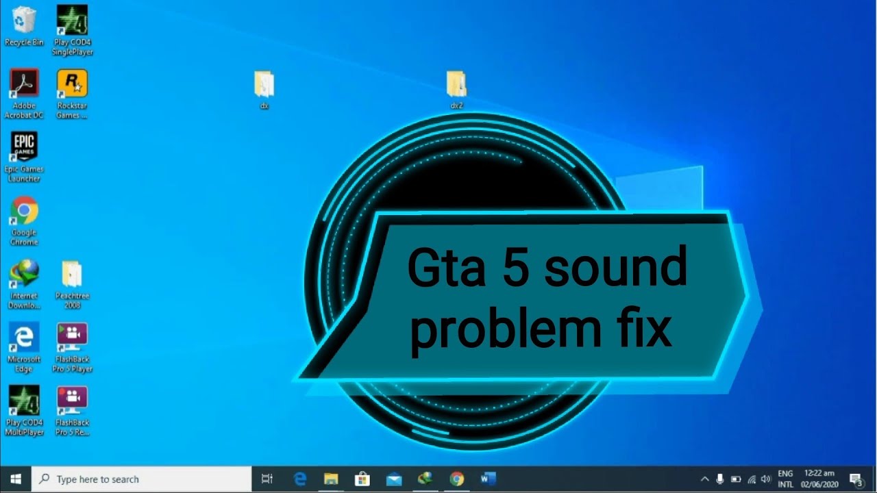 Gta 5 sound problem fix no sound after intro logo - Gta V sound problem fix 100% working 16/6/2020