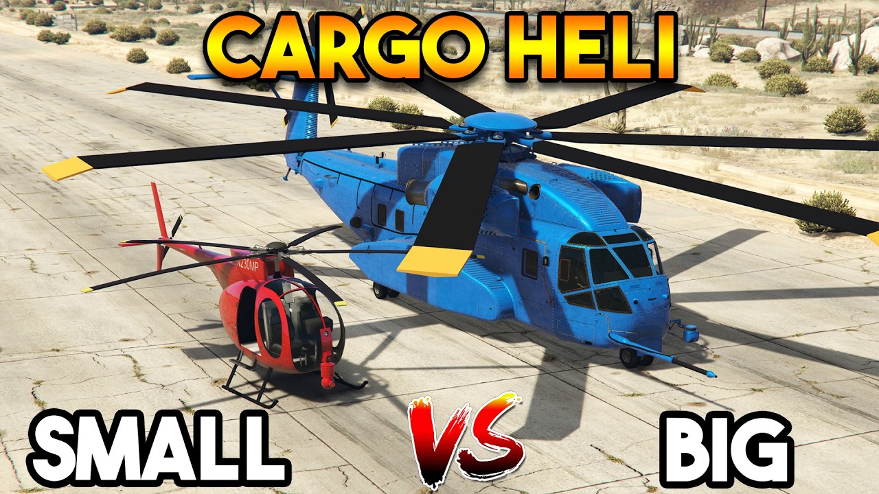 GTA 5 ONLINE : SMALL CARGO HELI VS BIG CARGO HELI (WHICH IS BEST?)