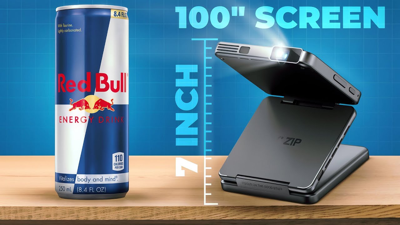 I tested the worlds Thinnest Projector - Aurzen Zip Tri-Fold