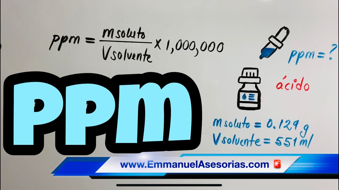 Soluciones Químicas🧪 PARTES POR MILLÓN 💊 PPM 💉 Ejercicios Resueltos de PPM