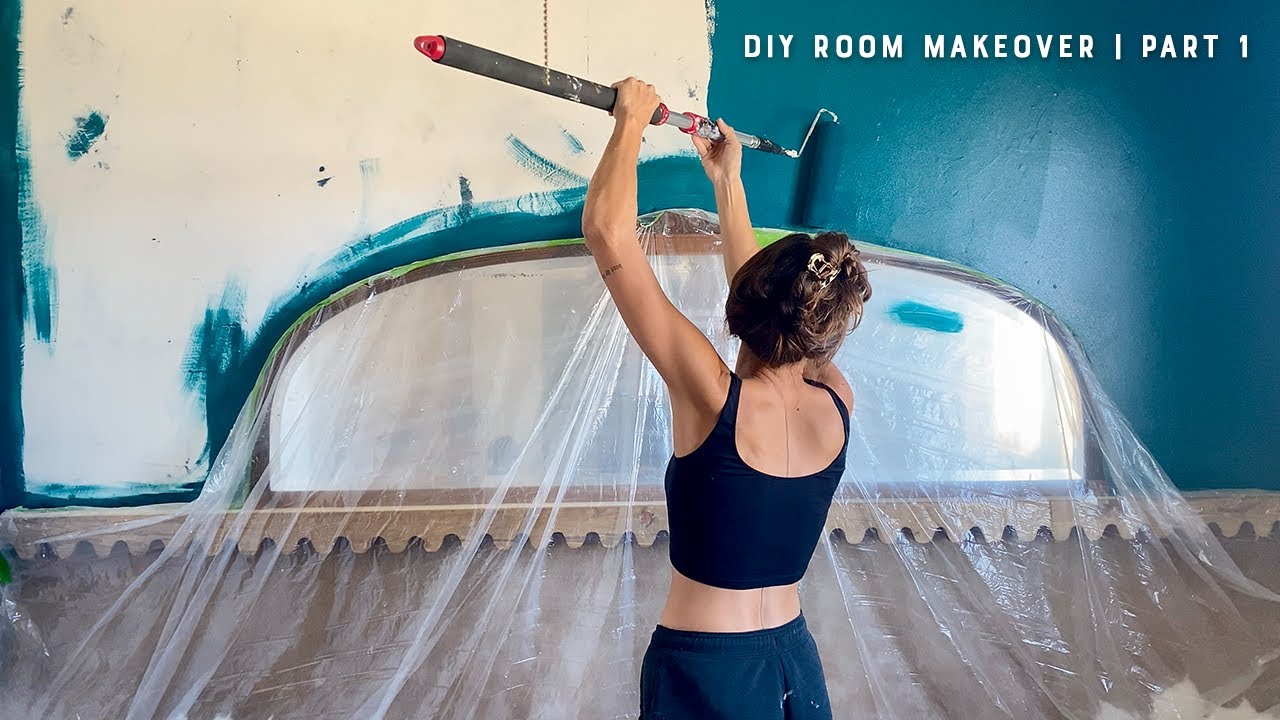 can't tell if i love or hate the start of this room transformation 🫠 BEDROOM MAKEOVER | PART 1