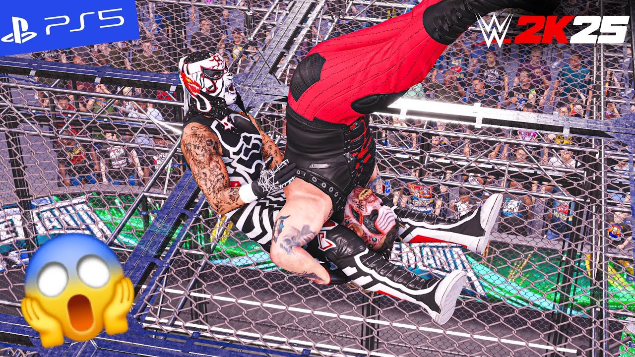 WWE 2K25 - Penta vs. The Fiend Bray Wyatt - Hell in a Cell Match | PS5