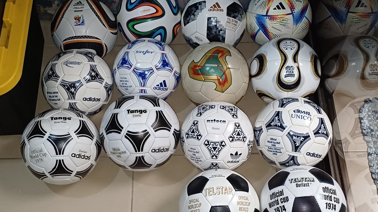 Coleccion de balones Adidas de la Copa Mundial de la FIFA (1970-2022)