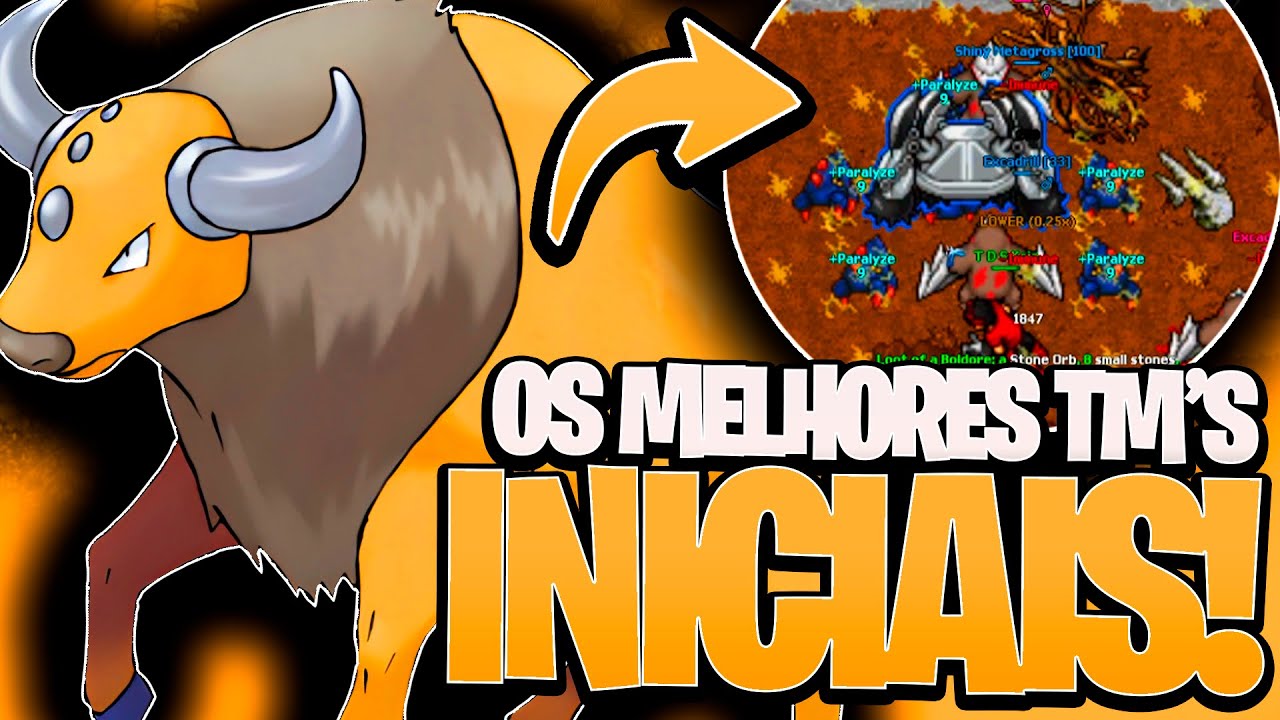MELHORES TM'S PARA INICIANTES!🤯😍POKETIBIA MOBILE E PC 2026 POKE MEMORIES!