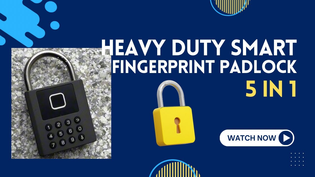I Secured My Manual Garage Door With This Smart Fingerprint Padlock 🔒 (No Keys Needed)