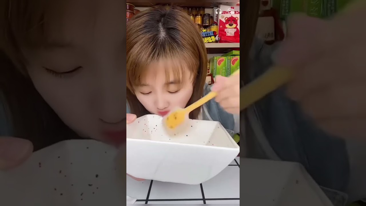 ASMR voice control eating sound colorful crunchy tobiko eggs #fyp 