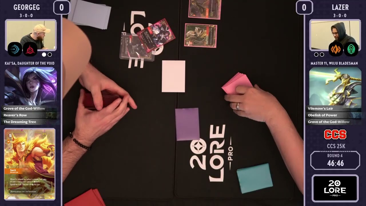 CCS Riftbound, 4-й раунд с призовым фондом 25 000 долларов — Джордж Джи против Лазера.