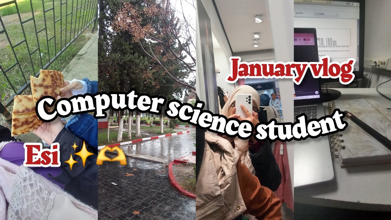 January day in Algiers | Cs Esi student | study with me ✨️ #vlog 