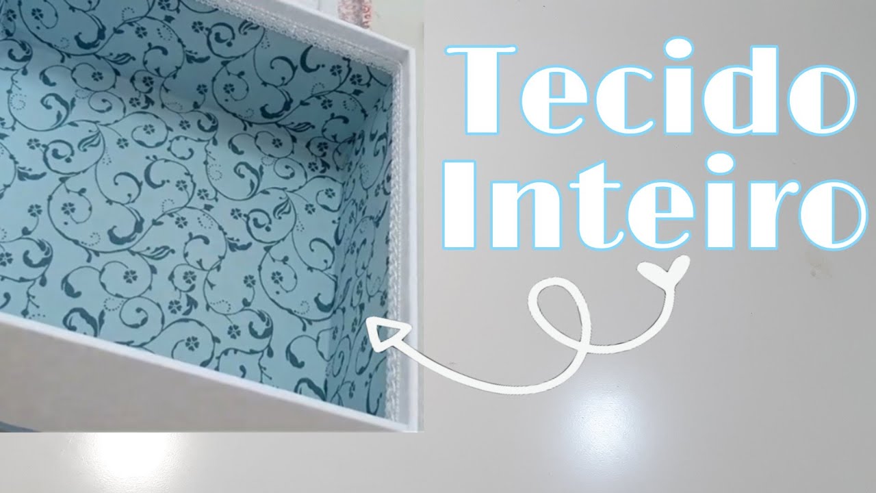 UMA FORMA DIFERENTE DE REVESTIR | Aula Completa com tecido tricoline 100% algodão #box #mdfbox