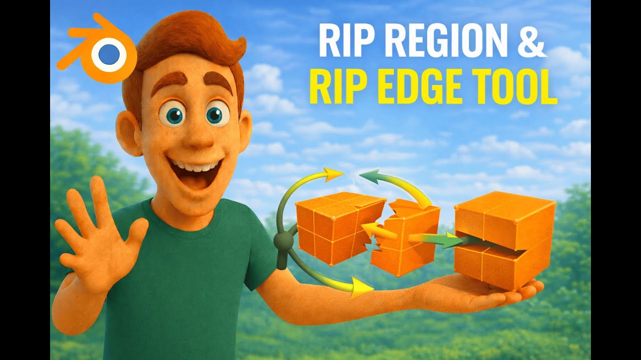 Blender Rip Region & Rip Edge Tool Explained in Hindi | Beginner Friendly | Episode - 13 | हिन्दी मे